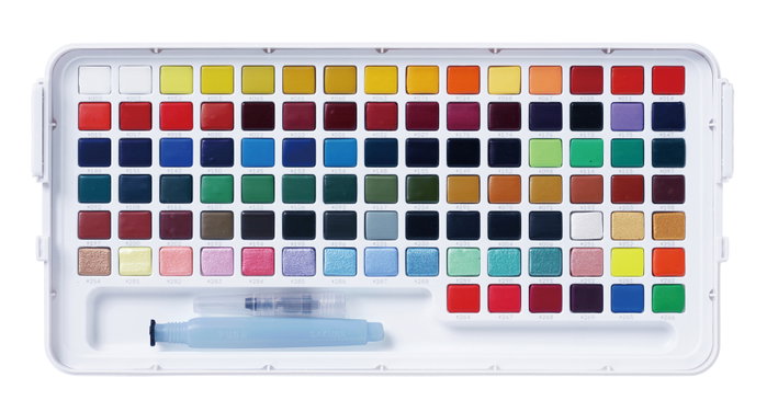 Sakura Koi Water Colors Studio Set con 96 medias pastillas Sakura Koi Water Colors Studio Set con 96 medias pastillas