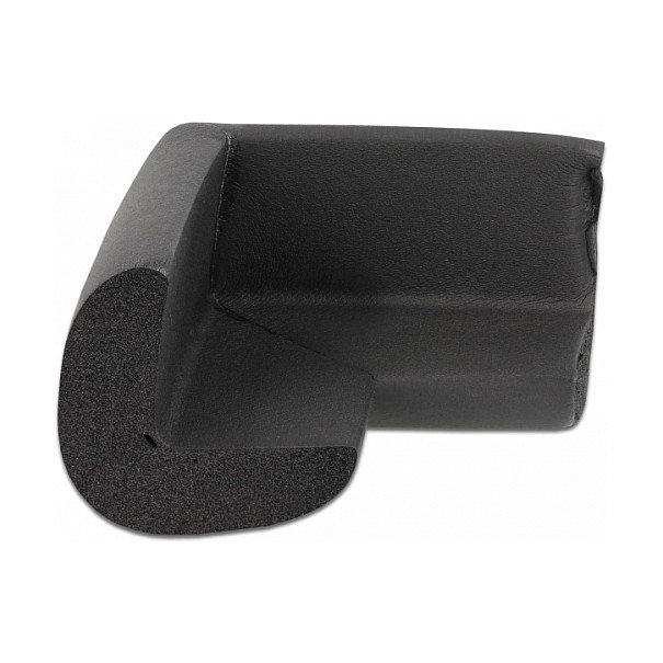 DeLOCK Protector de bordes de espuma autoadhesivo 56 x 56 x 33 mm negro