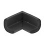 DeLOCK Protector de bordes de espuma autoadhesivo 56 x 56 x 33 mm negro