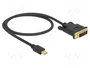 DeLOCK 83987 Adaptador de vídeo Mini DisplayPort a DVI-D 0,5 m