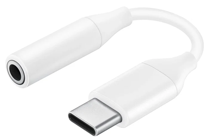 Samsung EE-UC10J Adaptador USB-C a Jack 3.5mm (Blanco) – Audio Alta Calidad 24bits/192kHz