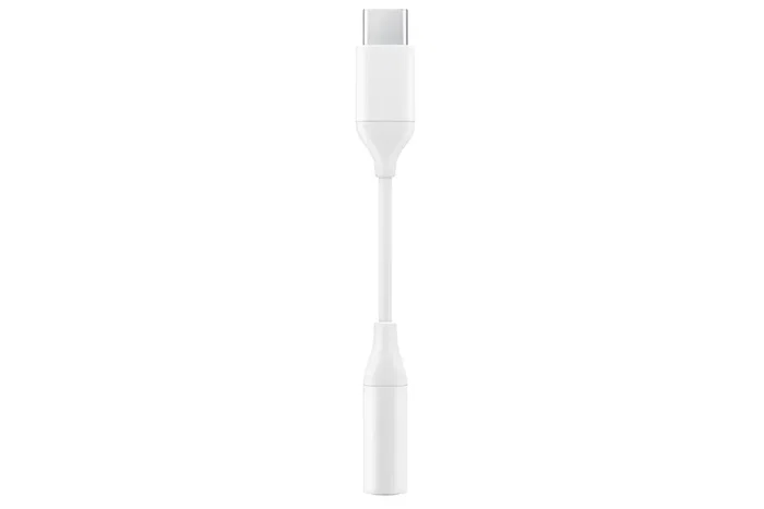 Samsung EE-UC10J Adaptador USB-C a Jack 3.5mm (Blanco) – Audio Alta Calidad 24bits/192kHz