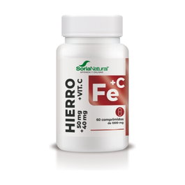 Soria Natural Hierro con Vitamina C 60 comprimidos de 1000mg
