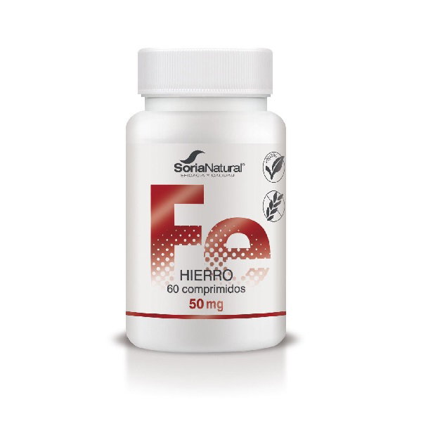 Soria Natural Hierro con Vitamina C 60 comprimidos de 1000mg Soria Natural Hierro con Vitamina C 60 comprimidos de 1000mg