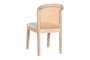 DKD Home Decor Silla Abeto Poliéster Gris Claro