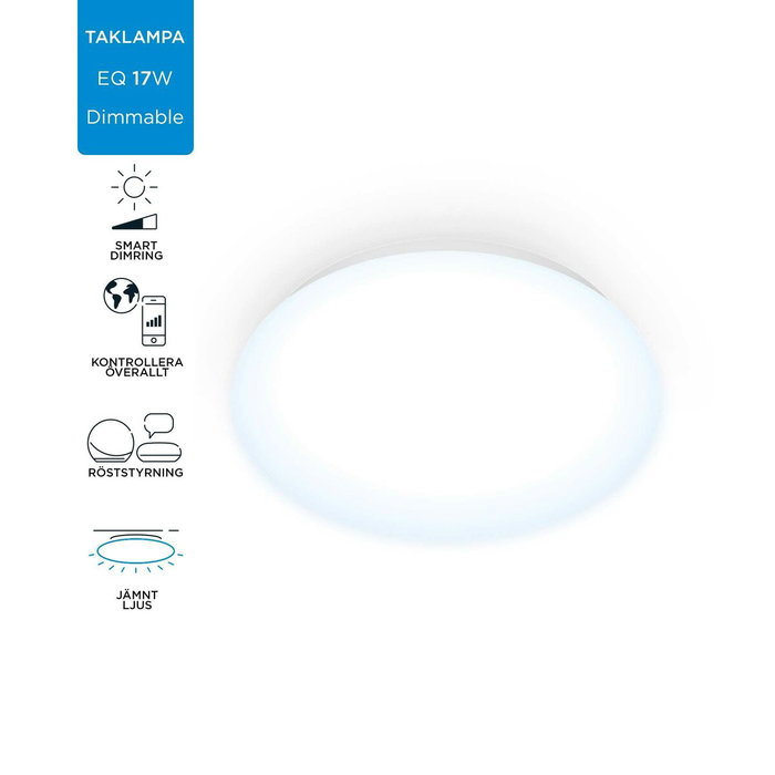 Wiz Plafón inteligente Adria Wi-Fi 17 W 4000 K 1700 lm ø32 cm Wiz Plafón inteligente Adria Wi-Fi 17 W 4000 K 1700 lm ø32 cm