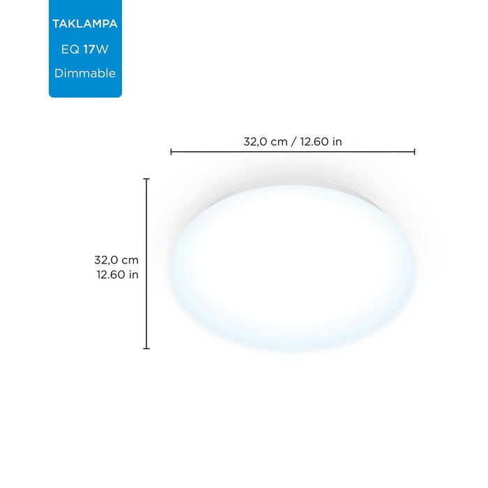 Wiz Plafón inteligente Adria Wi-Fi 17 W 4000 K 1700 lm ø32 cm Wiz Plafón inteligente Adria Wi-Fi 17 W 4000 K 1700 lm ø32 cm