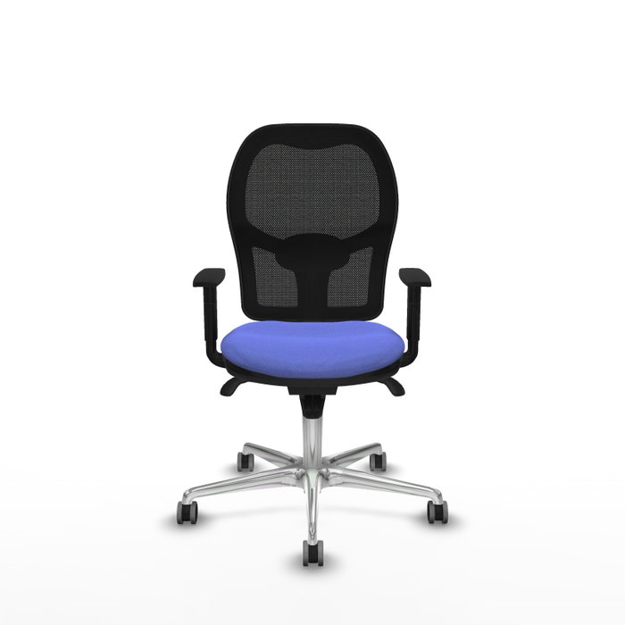 PIQUERAS Y CRESPO Silla de oficina Jorquera con mecanismo Sincro, Azul claro/Negro PIQUERAS Y CRESPO Silla de oficina Jorquera con mecanismo Sincro, Azul claro/Negro