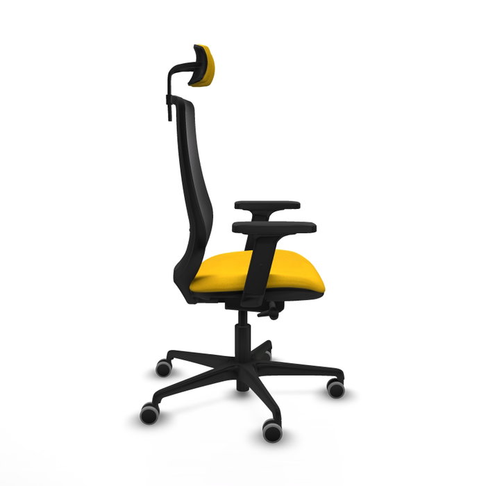 PIQUERAS Y CRESPO Silla de oficina Mardos con mecanismo Sincro/Traslack, Amarillo y Negro PIQUERAS Y CRESPO Silla de oficina Mardos con mecanismo Sincro/Traslack, Amarillo y Negro