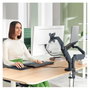 LEITZ Brazo Dual Ergo Space Saving para Monitor y Portátil - Gris Oscuro