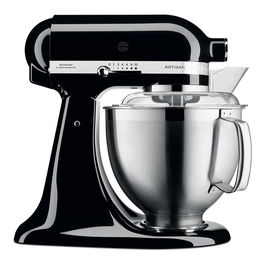 KitchenAid Robot de cocina Artisan 5KSM185PSEOB 4,8L Negro Batir, Amasar, Mezclar