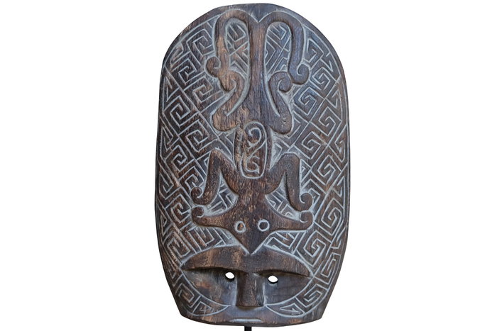 DKD Home Decor Figura Suar y Hierro Máscara Tribal DKD Home Decor Figura Suar y Hierro Máscara Tribal