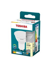 Toshiba LED Bombilla GU10 4.5W 4000K Blanca Fría Bombilla LED ESENCIAL