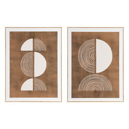 Cuadro Circular 2/M Madera Impreso 61,50 X 3,50 X 81 cm (Set de 2)