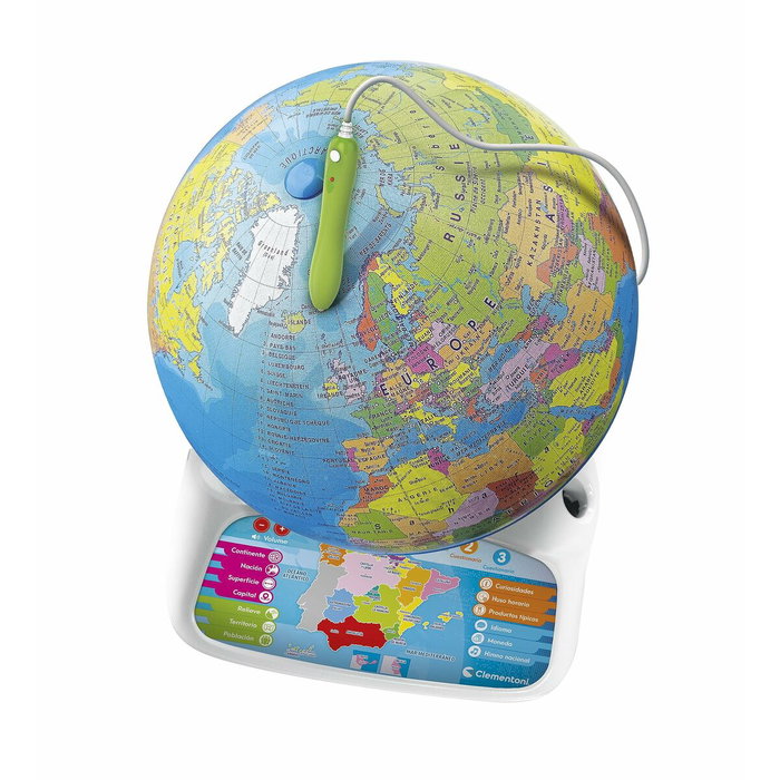 Clementoni Globo Terráqueo Interactivo Exploramundo con Realidad Aumentada y Lápiz Óptico Clementoni Globo Terráqueo Interactivo Exploramundo con Realidad Aumentada y Lápiz Óptico