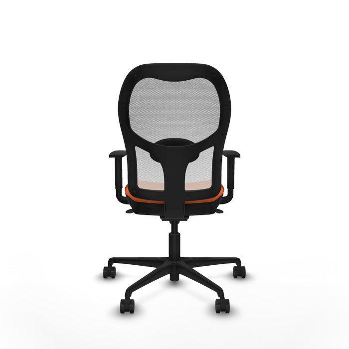 PIQUERAS Y CRESPO Silla de oficina Jorquera con mecanismo Sincro, Naranja y Blanco PIQUERAS Y CRESPO Silla de oficina Jorquera con mecanismo Sincro, Naranja y Blanco