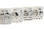DKD Home Decor Taza Loft Porcelana New Bone Negro Blanco Gatitos Apto Microondas y Lavavajillas 12 Unidades 8.5x9x12.5 cm
