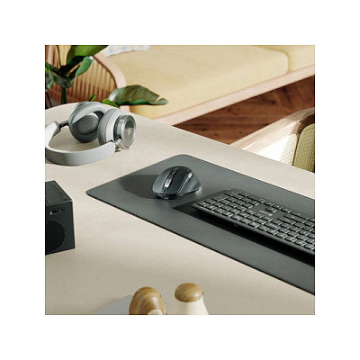 ALOGIC Apex AMBT7KBK Ratón Inalámbrico Bluetooth para PC, Mac, Linux, Android, iOS, 7 Botones, 6400 DPI, Negro, Ergonomico