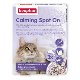 Beaphar Calming Spot On Gato 3x0,4 mL Pipetas Calmantes para Gatos con Valeriana Natural