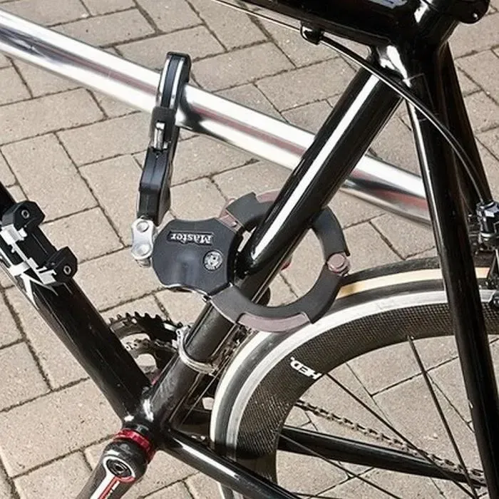 Master Lock Esposas Antirrobo Certificada Policía Bicicletas Scooters Cochecitos Acero Laminado 7.6 x 36 cm