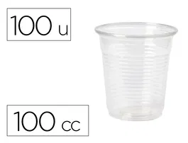 Blanca Vaso de Plastico Transparente 100 cc Paquete de 100 Unidades