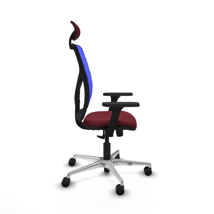 PIQUERAS Y CRESPO Silla de oficina Motilla Granate y Azul PIQUERAS Y CRESPO Silla de oficina Motilla Granate y Azul