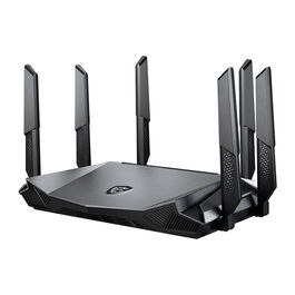 MSI RadiX AX6600 Router Gaming Tri-Band WiFi 6 (802.11ax) con 6 Antenas, Puerto USB 3.2, 1.8 GHz, Negro, 4804 Mbps, Control Parental