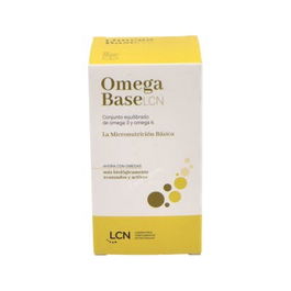 LCN Omega Base 30 Cápsulas para el Equilibrio de Omegas 3 y 6 con DHA y Aceite de Pescado Sostenible