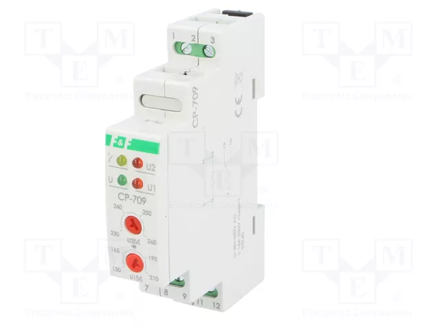 F&F CP-709 Relé de monitorización de tensión 50÷450VAC
