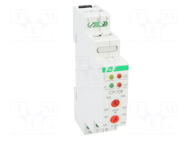 F&F CP-709 Relé de monitorización de tensión 50÷450VAC