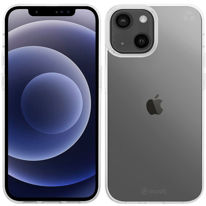muvit for change funda compatible con Apple iPhone 13 transparente