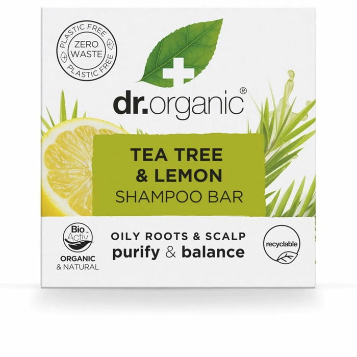 DR. ORGANIC Champú Sólido Árbol de Té y Limón 75 g