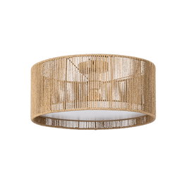 Plafón Natural Cuerda de Papel 40 X 40 X 17 cm