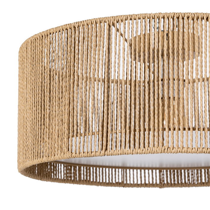 Plafón Natural Cuerda de Papel 40 X 40 X 17 cm