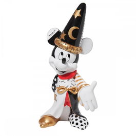Enesco Figura Mickey Midas El Hechicero Disney Fantasía - Figura Decorativa de Colección en Polirresina con Acabado Efecto Madera, Pintada a Mano (26 cm)