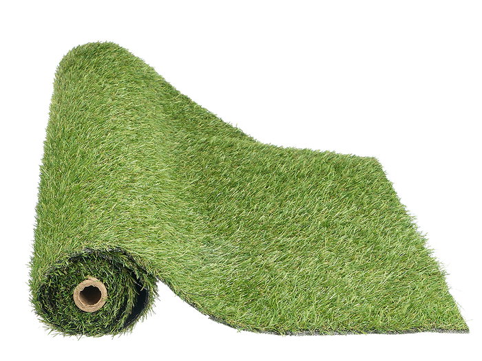 Ibergarden Rollo de Césped Artificial 1x3 m, 18 mm Grosor, Color Verde, para Exteriores, Material PP/PE, 100x300 cm Abierto (Set de 7)