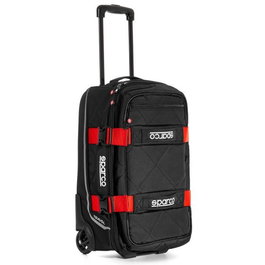 Sparco Bolsa de Viaje Travel Kit S016438NRRS Negro-Rojo 55 Litros