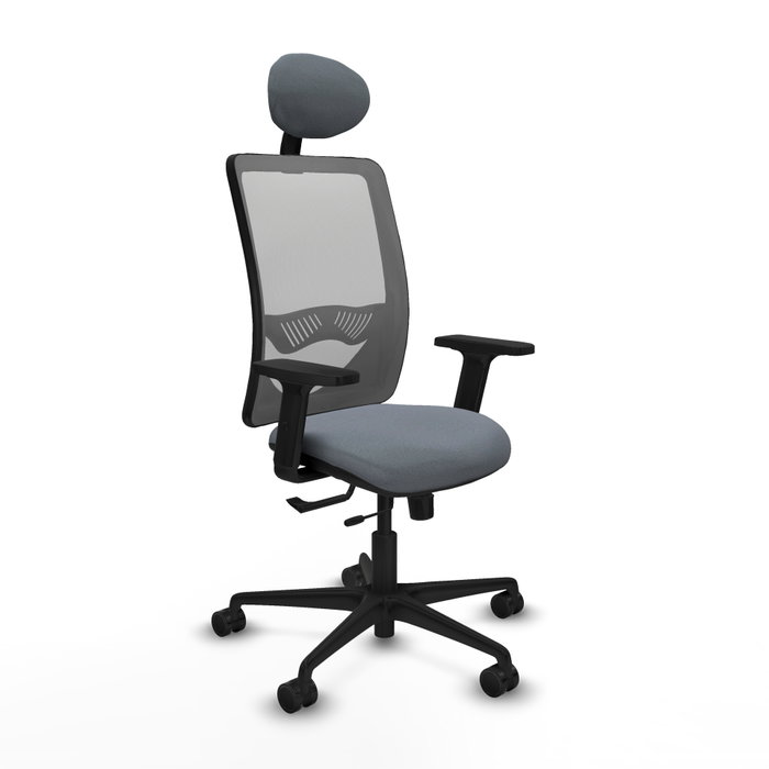 PIQUERAS Y CRESPO Silla de oficina Zulema Gris con mecanismo Sincro/Traslack PIQUERAS Y CRESPO Silla de oficina Zulema Gris con mecanismo Sincro/Traslack