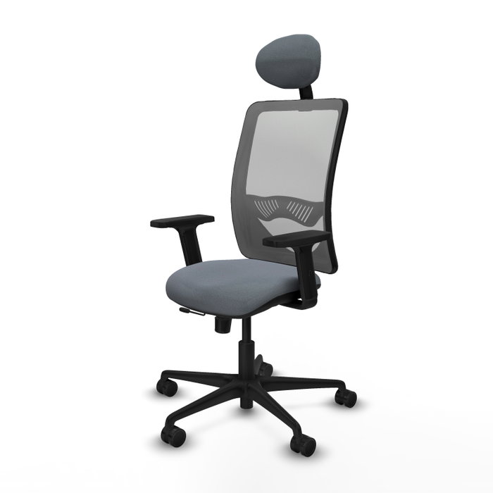 PIQUERAS Y CRESPO Silla de oficina Zulema Gris con mecanismo Sincro/Traslack PIQUERAS Y CRESPO Silla de oficina Zulema Gris con mecanismo Sincro/Traslack