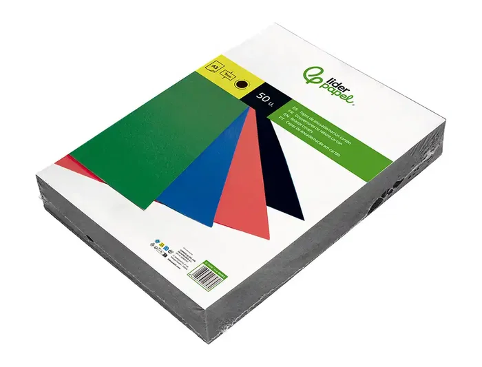 Liderpapel Tapa Encuadernacion Carton A3 Negra 1mm Paquete 50 Unidades