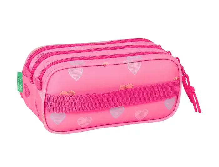 Safta Portatodo Escolar Benetton Heart Triple