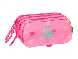 Safta Portatodo Escolar Benetton Heart Triple