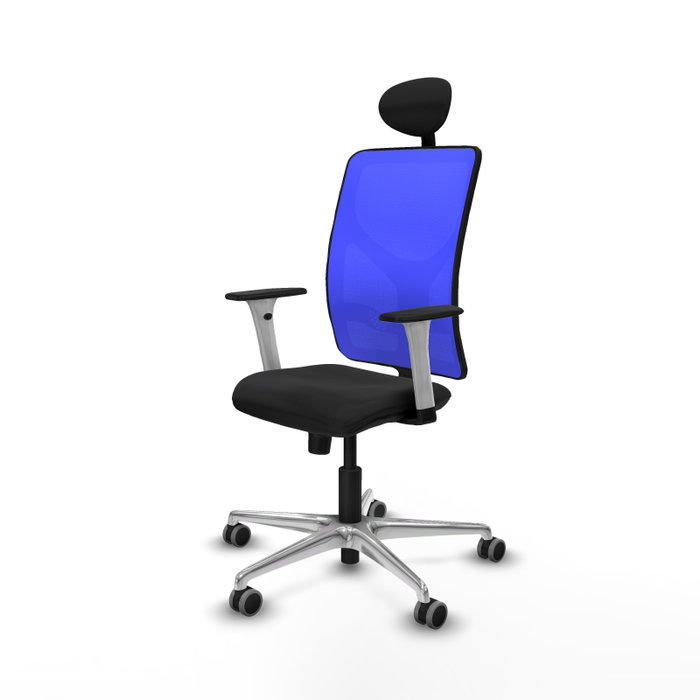 PIQUERAS Y CRESPO Silla de oficina Motilla con mecanismo Sincro, Azul y Negro PIQUERAS Y CRESPO Silla de oficina Motilla con mecanismo Sincro, Azul y Negro