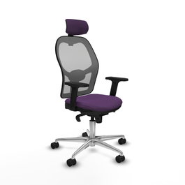 PIQUERAS Y CRESPO Silla de oficina Jorquera Morada y Gris