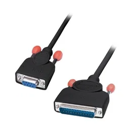 Lindy Cable de Impresora Serie 9 Pin a 25 Pines DB9 DB25, 2 Metros