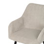 Silla Beige Tejido-Metal Contract 57 X 43 X 83 cm (Set de 2)