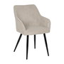 Silla Beige Tejido-Metal Contract 57 X 43 X 83 cm (Set de 2)