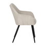 Silla Beige Tejido-Metal Contract 57 X 43 X 83 cm (Set de 2)