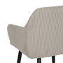 Silla Beige Tejido-Metal Contract 57 X 43 X 83 cm (Set de 2)