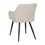 Silla Beige Tejido-Metal Contract 57 X 43 X 83 cm (Set de 2)